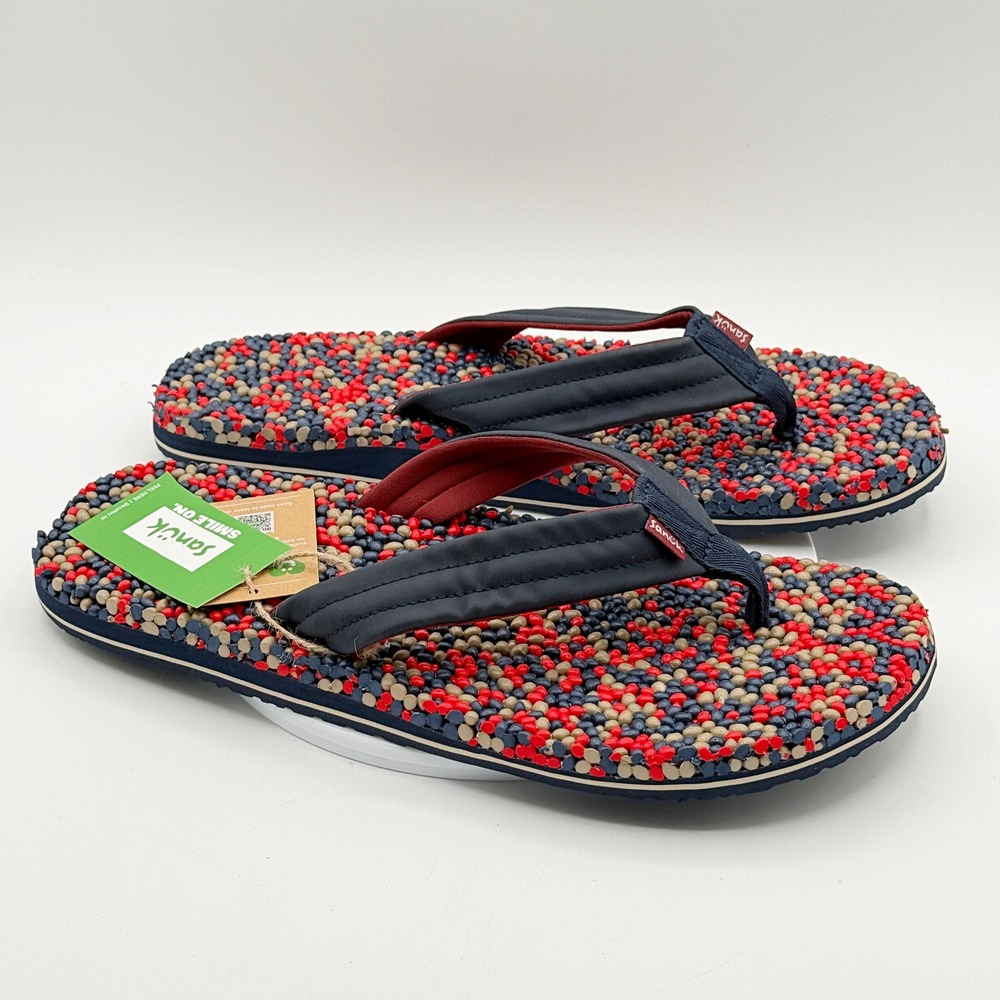 Sanuk Mens Bubblecush Flip Flop Sandals / Size 13 Mens / NEW